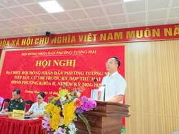 Hội nghị tiếp xúc cử tri trước kỳ họp thứ Hai, HĐND phường Tương Mai khóa II, nhiệm kỳ 2026-2031