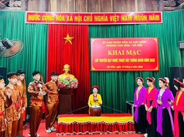 HÁT MÔN KHAI MẠC LỚP TRUYỀN DẠY NGHỆ THUẬT HÁT TRỐNG QUÂN
