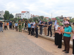 Phú Xuyên thực hiện cưỡng chế thu hồi đất, bảo đảm tiến độ dự án hạ tầng tại thôn Phong Triều