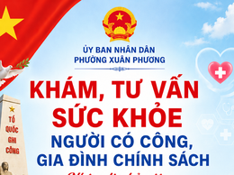 Phường Xuân Phương phối hợp tổ chức khám, tư vấn sức khỏe cho người có công, gia đình chính sách nhân dịp 79 năm Ngày Thương binh - Liệt sĩ