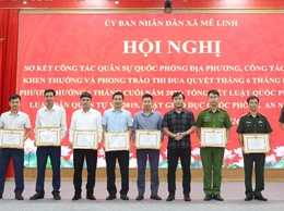 Xã Mê Linh sơ kết công tác quân sự Quốc phòng địa phương năm 2026