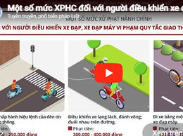 Một số mức xử phạt hành chính đối với người điều khiển xe đạp, xe đạp máy vi phạm quy tắc giao thông đường bộ