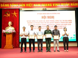 Hội nghị sơ kết công tác Quân sự, Quốc phòng địa phương 6 tháng đầu năm, triển khai phương hướng nhiệm vụ 6 tháng cuối năm; tổng kết thi hành Luật Quốc phòng năm 2018, Luật DQTV năm 2019, Luật GDQP&AN năm 2013