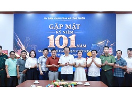 Xã Ứng Thiên tổ chức gặp mặt kỷ niệm 101 năm Ngày Báo chí Cách mạng Việt Nam và ra mắt giao diện mới Trang thông tin điện tử xã