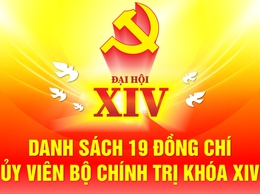 19 đồng chí Ủy viên Bộ Chính trị khóa XIV.