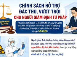 INFOGRAPHIC: Chính sách hỗ trợ đặc thù, vượt trội cho người giám định tư