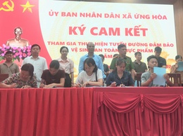 XÃ ỨNG HÒA TỔ CHỨC HỘI NGHỊ TRIỂN KHAI MÔ HÌNH TUYẾN ĐƯỜNG ĐẢM BẢO AN TOÀN VỆ SINH THỰC PHẨM NĂM 2026