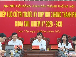 Đại biểu HĐND thành phố Hà Nội – Đơn vị bầu cử số 23 tiếp xúc cử tri trước kỳ họp thường lệ giữa năm 2026
