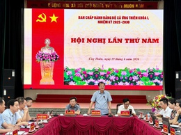 XÃ ỨNG THIÊN TỔ CHỨC HỘI NGHỊ BAN CHẤP HÀNH ĐẢNG BỘ XÃ LẦN THỨ NĂM MỞ RỘNG