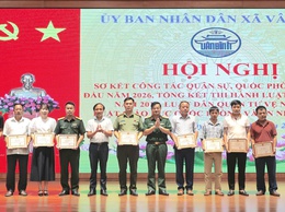 Vân Đình hoàn thành 100% chỉ tiêu tuyển quân, củng cố thế trận quốc phòng địa phương