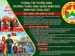 BAN CHỈ HUY QUÂN SỰ XÃ QUẢNG OAI THÔNG BÁO TUYỂN SINH ĐÀO TẠO HỌC SINH THIẾU SINH QUÂN NĂM HỌC 2026–2027