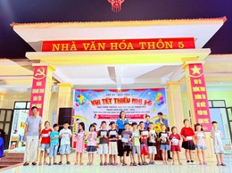 THÔN 5, XÃ TRUNG GIÃ TỔ CHỨC THÀNH CÔNG CHƯƠNG TRÌNH KHUYẾN HỌC – VUI TẾT THIẾU NHI 2026