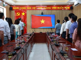 ĐẢNG UỶ XÃ TRUNG GIÃ TỔ CHỨC LỄ CHÀO CỜ THÁNG 6/2026