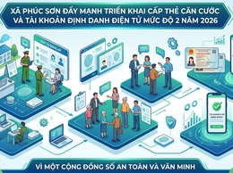 XÃ PHÚC SƠN ĐẨY MẠNH TRIỂN KHAI CẤP THẺ CĂN CƯỚC VÀ TÀI KHOẢN ĐỊNH DANH ĐIỆN TỬ MỨC ĐỘ 2 NĂM 2026