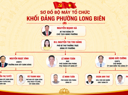 Sơ đồ bộ máy tổ chức khối Đảng phường Long Biên