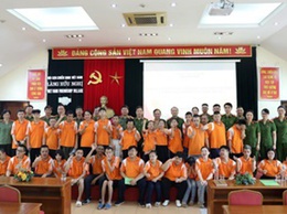 Dấu ấn nhân văn của Công an xã Hoài Đức tại Làng Hữu nghị Việt Nam
