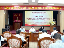 Đảng ủy xã Hoài Đức giao ban bí thư chi bộ tháng 5/2026 - Tập trung giải quyết điểm nghẽn và quán triệt luật Thủ đô