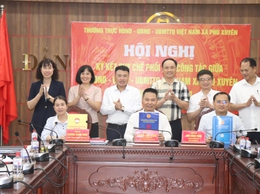 Hội nghị giao ban với cơ sở tháng 5 năm 2026; triển khai ký kết quy chế phối hợp công tác giữa Thường trực HĐND - UBND - Ủy ban MTTQ Việt Nam xã giai đoạn 2026 - 2031.