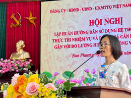 Hội nghị tập huấn hướng dẫn sử dụng Hệ thống quản trị thực thi nhiệm vụ và đánh giá cán bộ, công chức gắn với đo lường hiệu suất công việc (OKR/KPI).