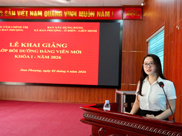 104 học viên tham dự lớp bồi dưỡng Đảng viên mới khóa I năm 2026.