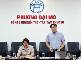 Ban Kinh tế - Ngân sách HĐND làm việc với UBND phường về công tác quản lý nhà nước đối với các điểm trông giữ xe trên địa bàn phường