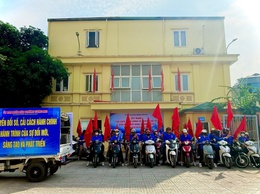UBND phường Tương Mai tổ chức đoàn xe tuyên truyền lưu động Về công tác cải cách hành chính, chuyển đổi số trên địa bàn Phường 
