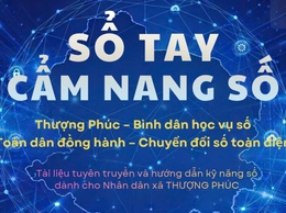 Xã Thượng Phúc phát hành Sổ tay Cẩm nang số, thúc đẩy chuyển đổi số trong cộng đồng