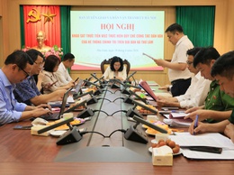 Ban Tuyên giáo và Dân vận Thành ủy Hà Nội tổ chức Hội nghị Khảo sát thực tiễn việc thực hiện Quy chế công tác Dân vận của hệ thống chính trị trên địa bàn xã Thư Lâm