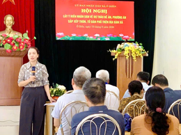 Hội nghị lấy ý kiến nhân dân về dự thảo Đề án, phương án sáp nhập Thôn, Tổ dân phố tại Khu vực Tâp Lập
