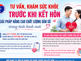 Tư vấn, khám sức khỏe trước khi kết hôn – Giải pháp nâng cao chất lượng dân số trong tình hình mới