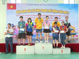 XÃ VĨNH THANH KHAI MẠC GIẢI BÓNG BÀN MỞ RỘNG LẦN THỨ II NĂM 2026