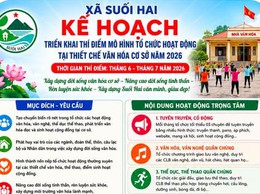 Xã Suối Hai thí điểm mô hình tổ chức hoạt động tại thiết chế văn hóa cơ sở năm 2026