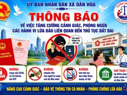 THÔNG BÁO Về việc tăng cường cảnh giác, phòng ngừa các hành vi lừa đảo liên quan đến thủ tục đất đai