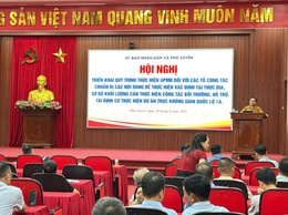 Xã Phú Xuyên triển khai quy trình thực hiện công tác giải phóng mặt bằng Dự án trục không gian Quốc lộ 1A