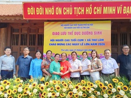 HỘI NGƯỜI CAO TUỔI XÃ THƯ LÂM TỔ CHỨC GIAO LƯU THỂ DỤC DƯỠNG SINH CỤM 1 NĂM 2026
