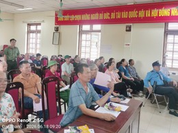 Công an xã Đại Thanh đảm bảo an ninh công tác chi trả GPMB Dự án Khu đô thị thể thao Quốc tế Hà Nội