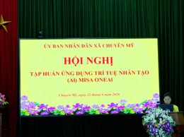 UBND xã Chuyên Mỹ tổ chức hội nghị tập huấn sử dụng trí tuệ nhân tạo OneAI