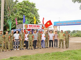 Xã Đoài Phương ra quân tuyên truyền, kiểm tra, tuần tra bắt chó thả rông