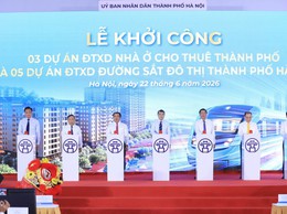 Hà Nội khởi công đồng thời 5 tuyến đường sắt đô thị và 3 dự án nhà ở cho thuê