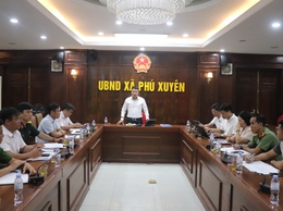 Hội nghị triển khai công tác tổ chức cưỡng chế đối với trường hợp vi phạm đất đai tại thôn Đông Đoài