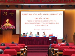 Đại biểu HĐND thành phố Hà Nội – đơn vị bầu cử số 28 tiếp xúc cử tri trước kỳ hợp thường lệ giữa năm