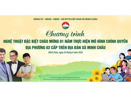 Xã Minh Châu tổ chức chương trình nghệ thuật đặc biệt chào mừng 01 năm vận hành mô hình chính quyền địa phương hai cấp