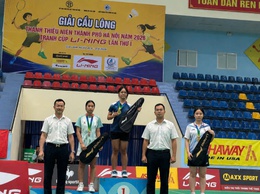 Đoàn vận động viên xã Phú Nghĩa giành giải Ba tại Giải Cầu lông Thanh thiếu niên thành phố Hà Nội năm 2026