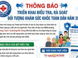 Thông báo quan trọng: Triển khai điều tra, rà soát đối tượng khám sức khoẻ toàn dân năm 2026