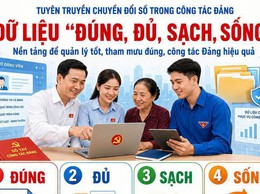 DỮ LIỆU “ĐÚNG, ĐỦ, SẠCH, SỐNG” DỄ HIỂU – DỄ LÀM – THIẾT THỰC TRONG CÔNG TÁC ĐẢNG