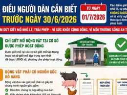 CHẬM NHẤT 30/6/2026 CHẤM DỨT HOẠT ĐỘNG GIẾT MỔ NHỎ LẺ, TRÁI PHÉP TRÊN ĐỊA BÀN XÃ.
