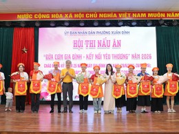 Phường Xuân Đỉnh tổ chức Hội thi nấu ăn “Bữa cơm gia đình – kết nối yêu thương” chào mừng Ngày Gia đình Việt Nam và Kỷ niệm 01 năm thành lập Phường