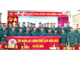 UBND xã Hát Môn tổ chức tập huấn nâng cao kiến thức, kỹ năng phòng, chống thiên tai cho lực lượng xung kích cơ sở