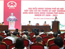 ĐẠI BIỂU HĐND THÀNH PHỐ HÀ NỘI - ĐƠN VỊ BẦU CỬ SỐ 21 TIẾP XÚC CỬ TRI TRƯỚC KỲ HỌP THƯỜNG LỆ GIỮA NĂM 2026