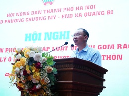 Hội Nông dân phường Chương Mỹ tổ chức hội nghị phổ biến pháp luật về thu gom rác thải và xử lý môi trường nông thôn